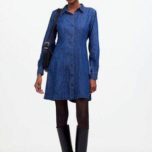 Madewell Denim Mini Dress in Dark Wash Size 2